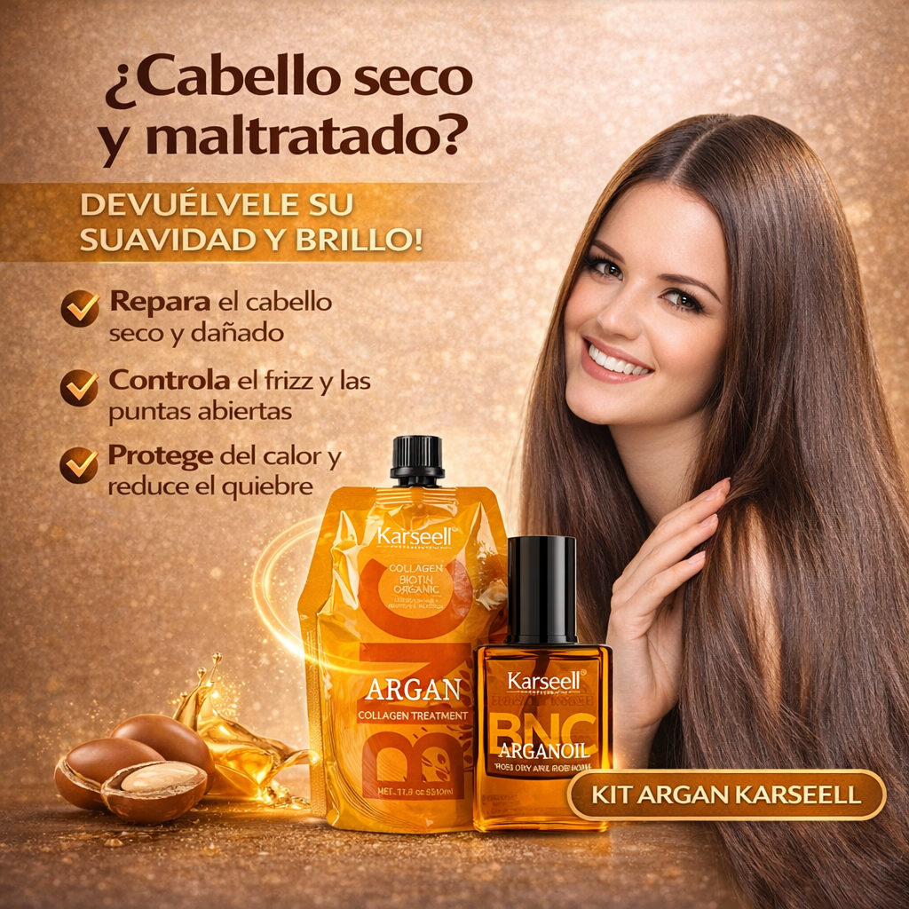 Combo capilar KARSEELL® original nutrición profunda con argán