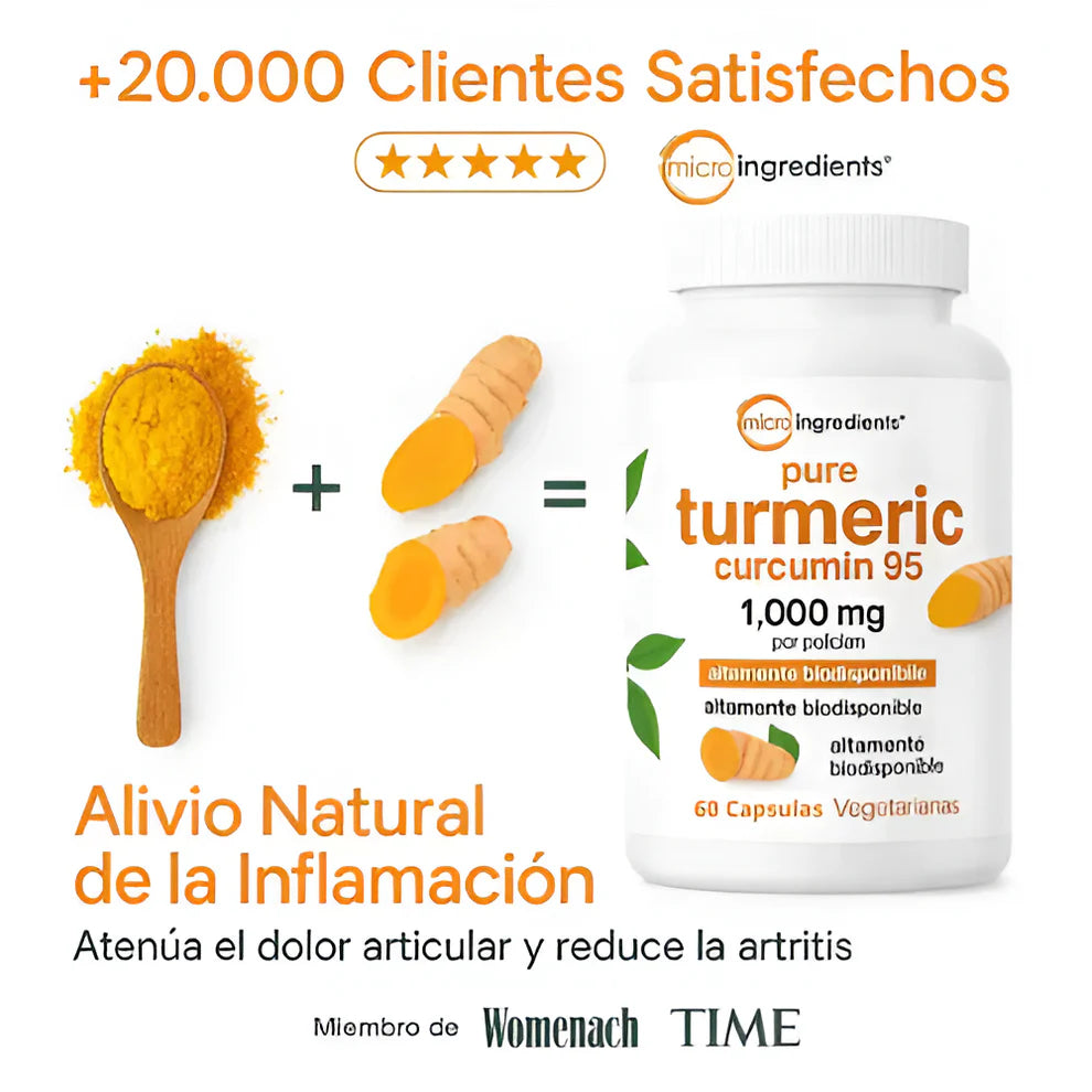 TURMERIC CURCUMIN DESINFLAMATORIO PREMIUN NATURAL 4 EN 1
