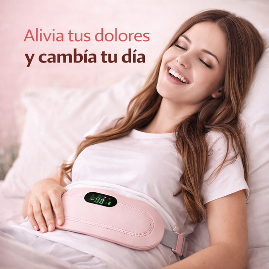 Cinturón Masajeador Alivio Menstrual – Calor y Vibración para Cólicos en Instantes 🌸