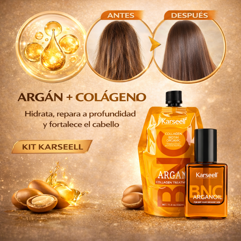 Combo capilar KARSEELL® original nutrición profunda con argán