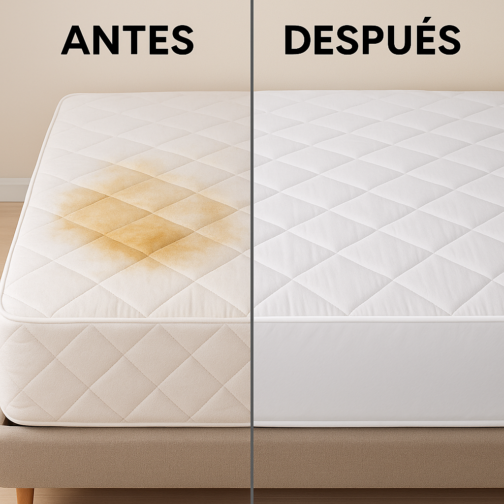 SafeDream™ – Cubre Colchón Premium Impermeable y Antiácaros
