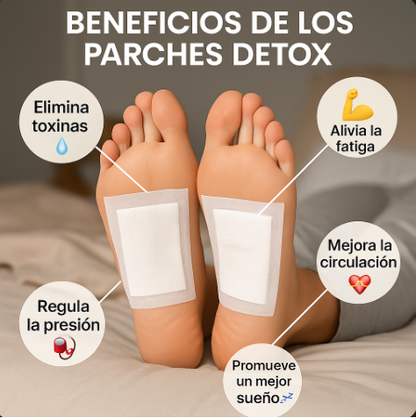 🌿 Parches desintoxicantes Kinoki® – Limpia tu cuerpo mientras duermes (10 uds)