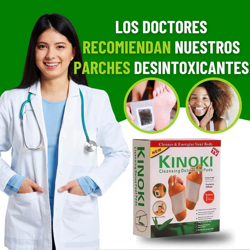 🌿 Parches desintoxicantes Kinoki® – Limpia tu cuerpo mientras duermes (10 uds)