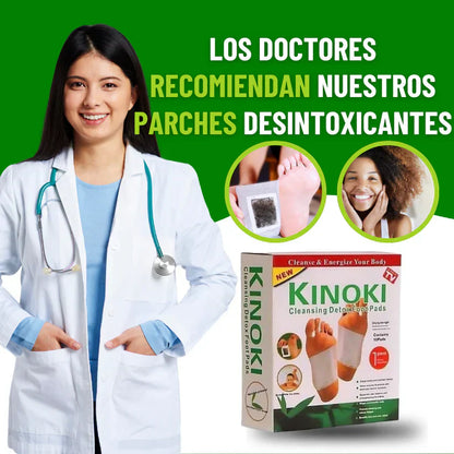 🌿 Parches desintoxicantes Kinoki® – Limpia tu cuerpo mientras duermes (10 uds)
