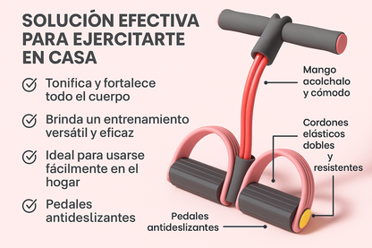 🔥  Banda Premium con pedal FitPower fitness